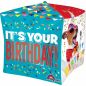 Preview: Folienballon Happy Birthday Dog Cube